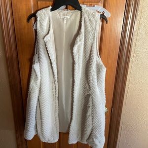 Fuzzy cardigan/cover up. size XL. Maurices.